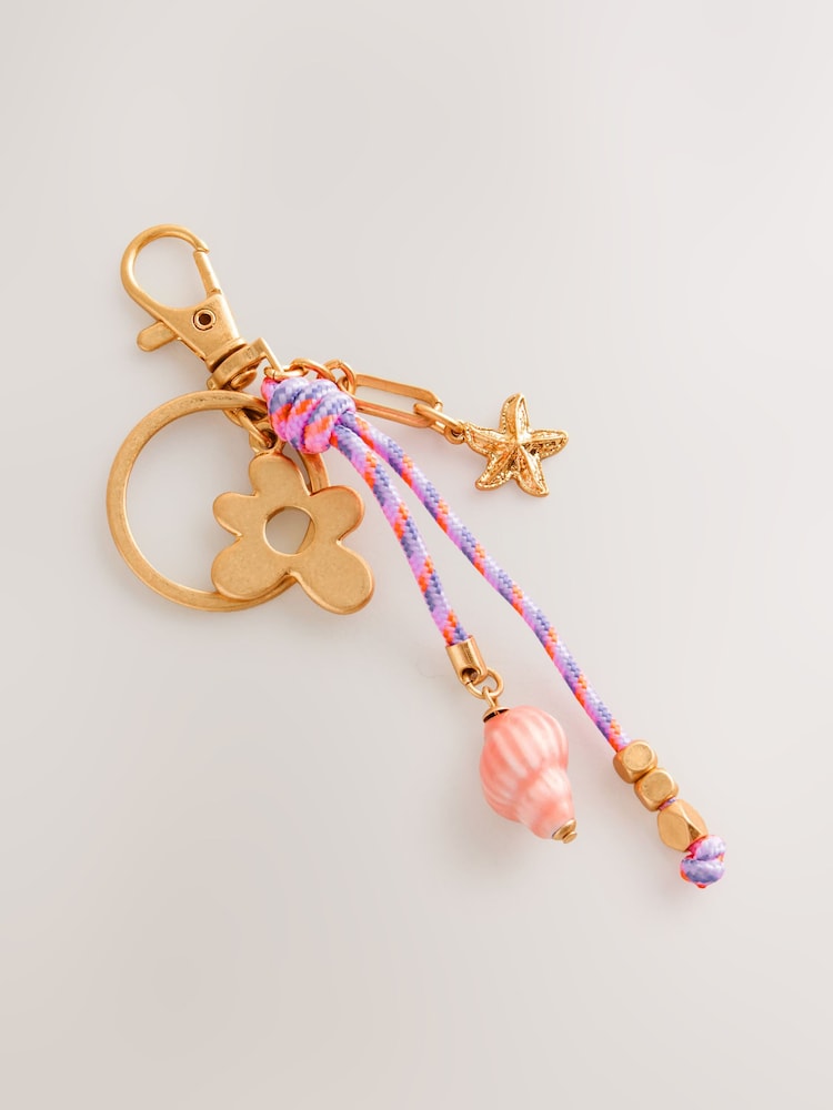 Rosa - Flower Charm Keyring - Imagen 1 de 4