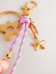 Rosa - Flower Charm Keyring - Imagen 3 de 4