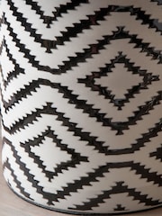 Pacific Lifestyle Black Chirala Ikat Ceramic Table Lamp - Image 3 of 5