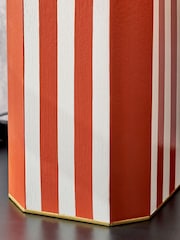 Pacific Lifestyle Cinnamon Raya Stripe Hand Painted Metal Table Lamp - Image 3 of 5