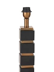 Pacific Lifestyle Black Maximo Cube Design Table Lamp - Image 5 of 5
