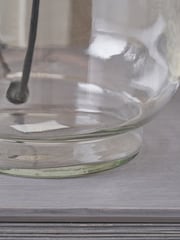 Pacific Lifestyle Clear Josie Glass and Metal Table Lamp - Image 3 of 5