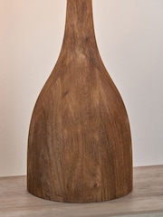Pacific Lifestyle Brown Corella Mango Wood Curved Table Lamp - Image 4 of 5