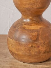 Pacific Lifestyle Brown Nyari Mango Wood 3 Ball Design Table Lamp - Image 3 of 5