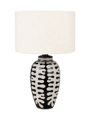 Pacific Lifestyle Black Elkorn Tall Coral Ceramic Table Lamp - Image 4 of 5