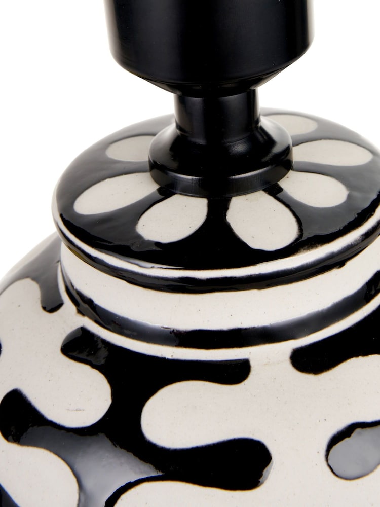 Pacific Lifestyle Black Elkorn Tall Coral Ceramic Table Lamp - Image 5 of 5