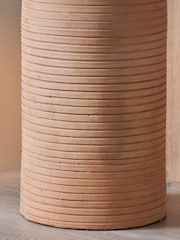 Pacific Lifestyle Terracotta Sierra Tall Ribbed Table Lamp - Image 3 of 5