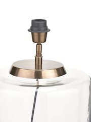 Pacific Lifestyle Clear Josie and Antique Metal Table Lamp - Image 5 of 5