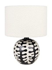 Pacific Lifestyle Black Elkorn Coral Ceramic Table Lamp - Image 2 of 5