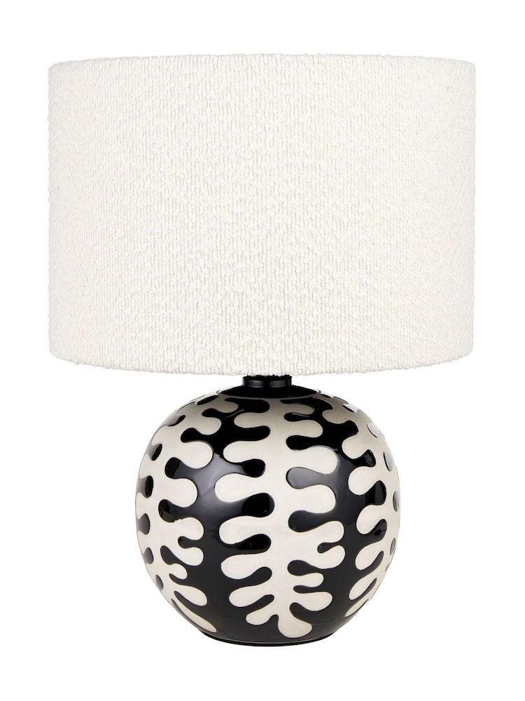 Pacific Lifestyle Black Elkorn Coral Ceramic Table Lamp - Image 2 of 5