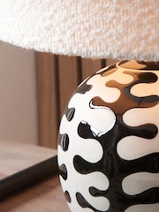 Pacific Lifestyle Black Elkorn Coral Ceramic Table Lamp - Image 3 of 5