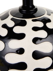 Pacific Lifestyle Black Elkorn Coral Ceramic Table Lamp - Image 5 of 5