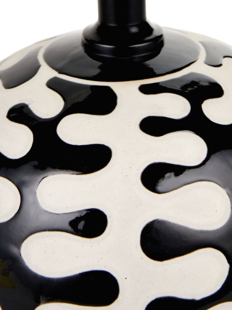 Pacific Lifestyle Black Elkorn Coral Ceramic Table Lamp - Image 5 of 5
