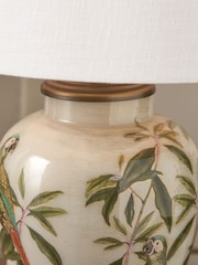 Pacific Lifestyle Natural Parrot Glass Table Lamp - Image 2 of 5