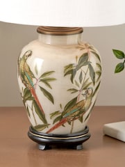 Pacific Lifestyle Natural Parrot Glass Table Lamp - Image 3 of 5