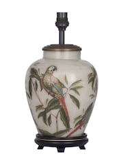 Pacific Lifestyle Natural Parrot Glass Table Lamp - Image 5 of 5