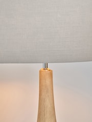 Pacific Lifestyle Natural Corella Mango Wood Curved Table Lamp - Image 3 of 5