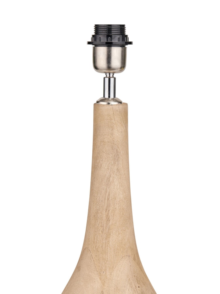 Pacific Lifestyle Natural Corella Mango Wood Curved Table Lamp - Image 5 of 5