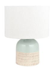 Pacific Lifestyle Duck Egg Lotta Stoneware Table Lamp - Image 4 of 5