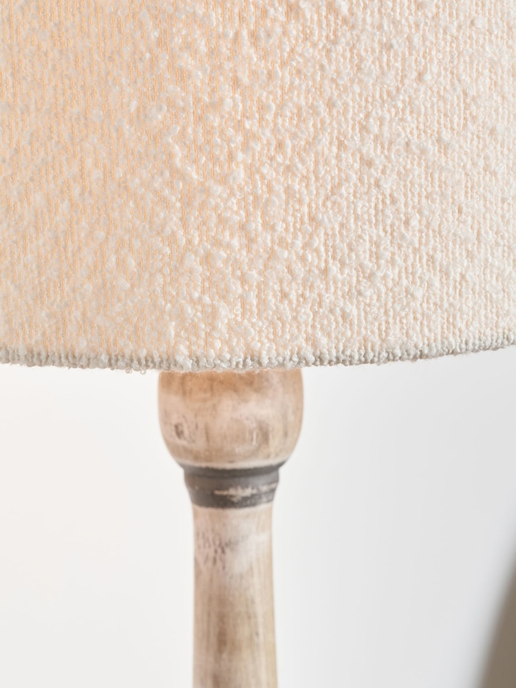 Pacific Lifestyle Grey Captiva Mango Wood Table Lamp - Image 2 of 5