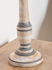 Pacific Lifestyle Grey Captiva Mango Wood Table Lamp - Image 3 of 5