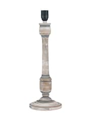 Pacific Lifestyle Grey Captiva Mango Wood Table Lamp - Image 5 of 5