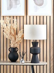 Pacific Lifestyle Black Koa Mango Wood Contemporary Table Lamp - Image 1 of 5