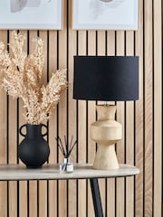 Pacific Lifestyle Natural Koa Mango Wood Contemporary Table Lamp - Image 1 of 5