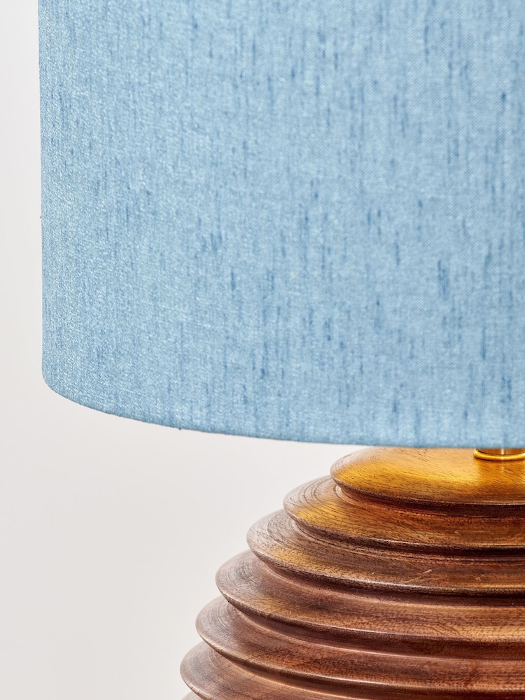 Pacific Lifestyle Brown Pembury Wood Table Lamp - Image 2 of 5