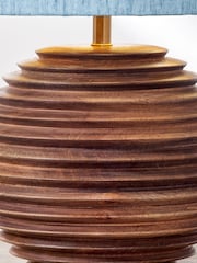 Pacific Lifestyle Brown Pembury Wood Table Lamp - Image 3 of 5