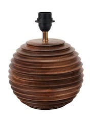 Pacific Lifestyle Brown Pembury Wood Table Lamp - Image 5 of 5