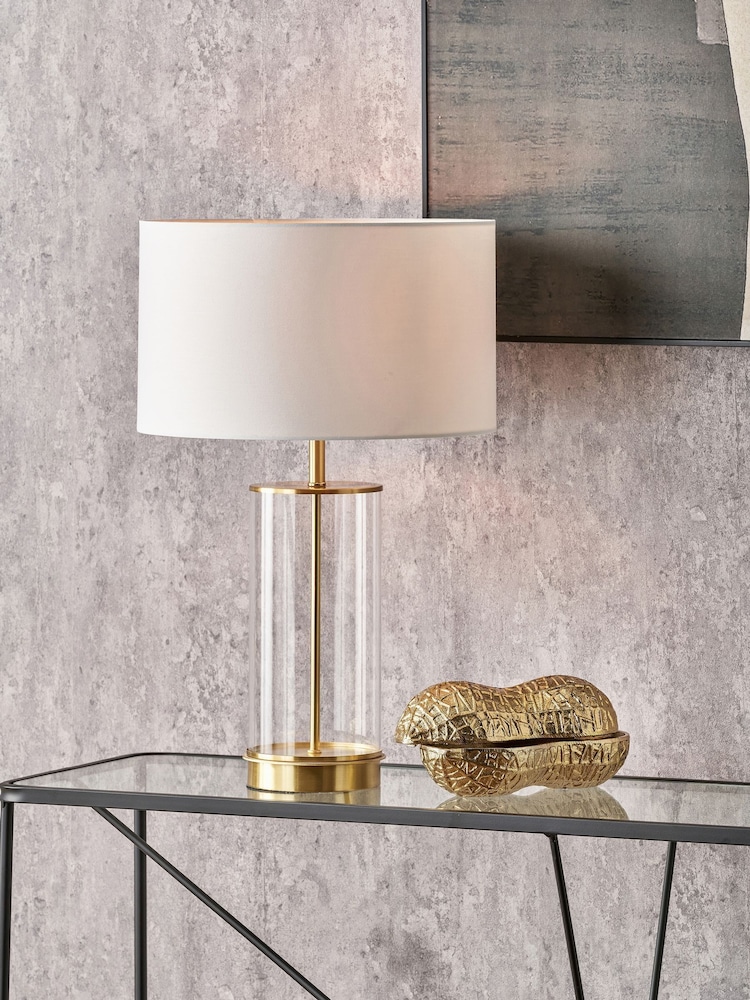 Pacific Lifestyle Clear Westwood Metal Table Lamp - Image 1 of 5