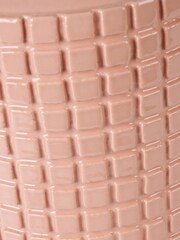 Pacific Lifestyle Apricot Malone Squares Design Stoneware Table Lamp - Image 2 of 5