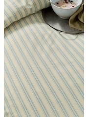 Joules Blue Ticking Stripe Duvet Cover and Pillowcase Set - Image 4 of 5