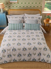 Joules Blue Chintz Floral Duvet Cover and 100% Cotton Pillowcase Set - Image 5 of 6