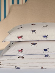 Joules Cream Dressage Horses Duvet Cover and 100% Cotton Pillowcase Set - Image 4 of 4