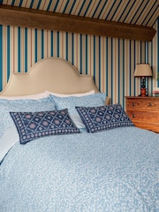 Joules Blue Fruity Ditsy Duvet Cover and 100% Cotton Pillowcase Set - Image 2 of 5