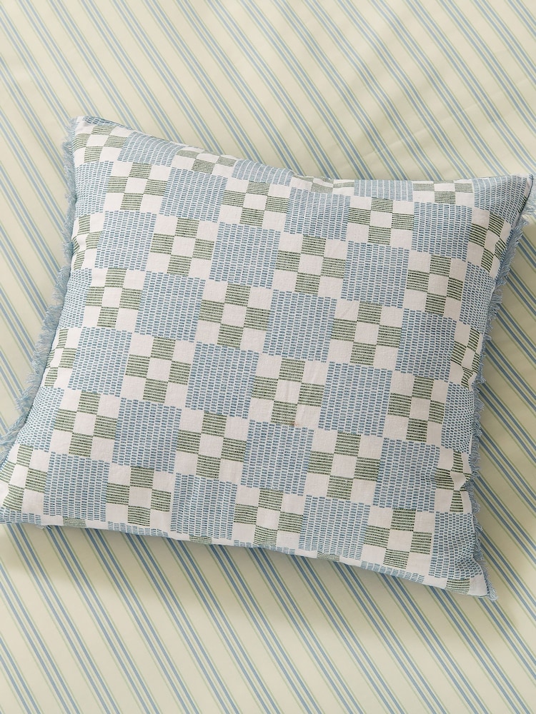 Joules Blue Riviera Cushion - Image 1 of 5