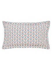 Joules Blue Floral Scallop Duvet Cover 100% Cotton and Pillowcase Set - Image 3 of 5