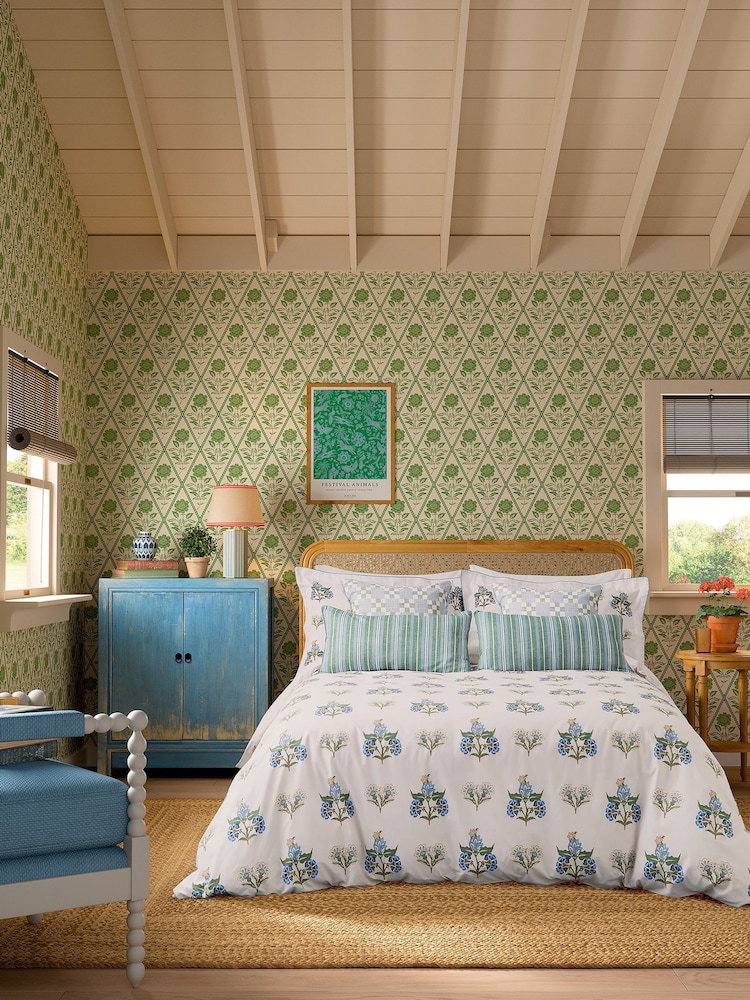 Joules Blue Country Club Cushion - Image 4 of 4