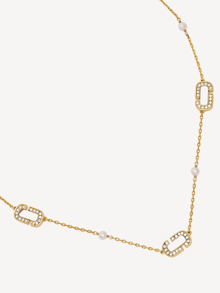 Marc Jacobs Gold Tone Luxe Mop Chain Necklace - Image 2 of 3