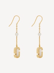 Marc Jacobs Gold Tone Luxe Mop Drop Earrings - Image 1 of 3