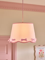Pink Pink Bow Easy Fit Pendant Lamp Shade - Image 1 of 5