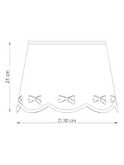Pink Pink Bow Easy Fit Pendant Lamp Shade - Image 5 of 5