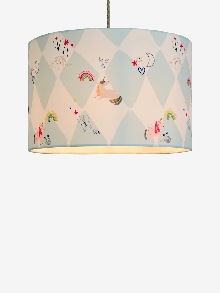 Blue Unicorn Easy Fit Pendant Lamp Shade - Image 5 of 5 Blue Unicorn Easy Fit Pendant Lamp Shade - Image 5 of 5