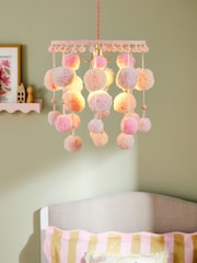 Pink Pom Pom Easy Fit  Pendant Light Shade - Image 1 of 5