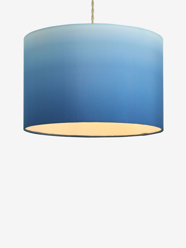 Blue Easy Fit Ombre Pendant Lamp Shade - Image 5 of 5 Blue Easy Fit Ombre Pendant Lamp Shade - Image 5 of 5