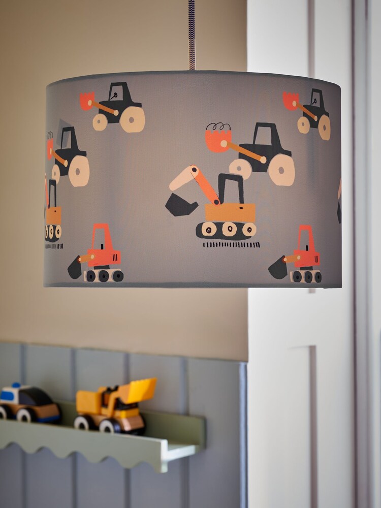 Grey Football Easy Fit Pendant Lamp Shade - Image 1 of 5 Grey Football Easy Fit Pendant Lamp Shade - Image 1 of 5