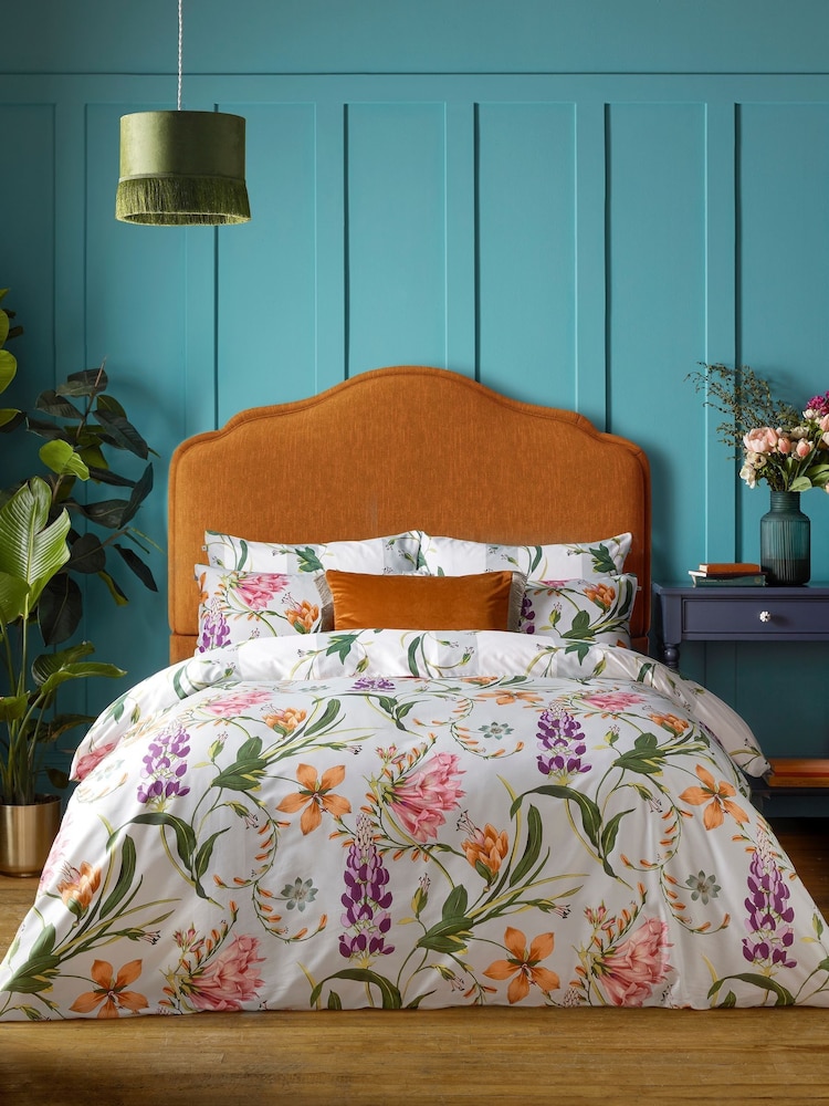 Graham & Brown Multi Botanical Bright Duvet Cover and Pillowcase Set - Image 1 of 6