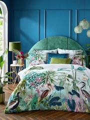 Graham & Brown Jewel Glasshouse Duvet Cover and Pillowcase Set - Image 1 of 6